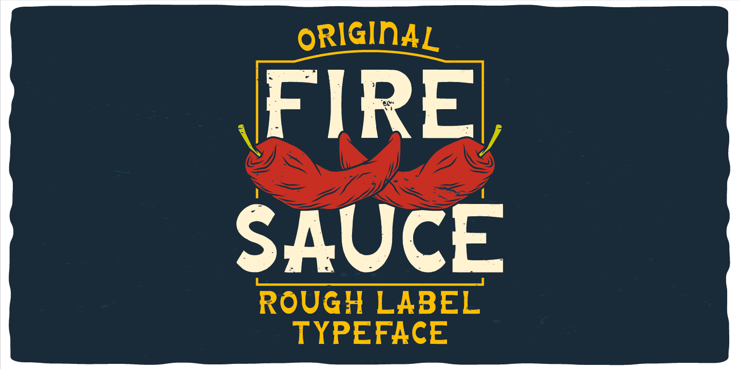 Ejemplo de fuente Fire Sauce #6